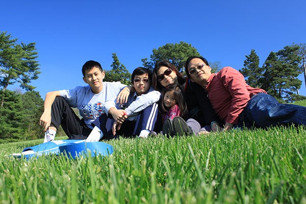 Photo: Yi-Chang with his family